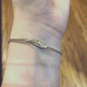 Alex and Ani - Pull-chain Feather Bracelect